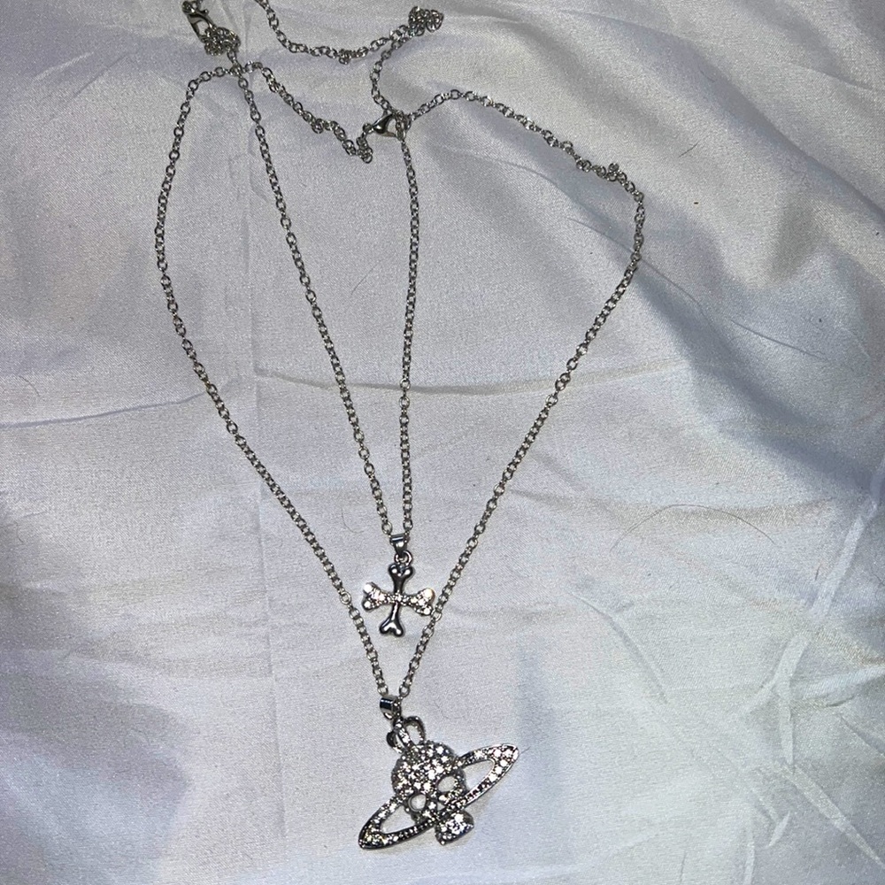 Vivian Westwood skulls and bones necklace